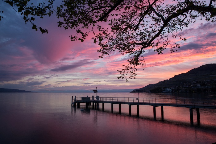 Coucher soleil Vevey  - 044